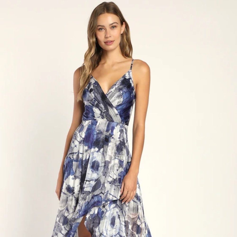 High low strappy dress, size small
